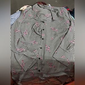 Sheer flowing blouse